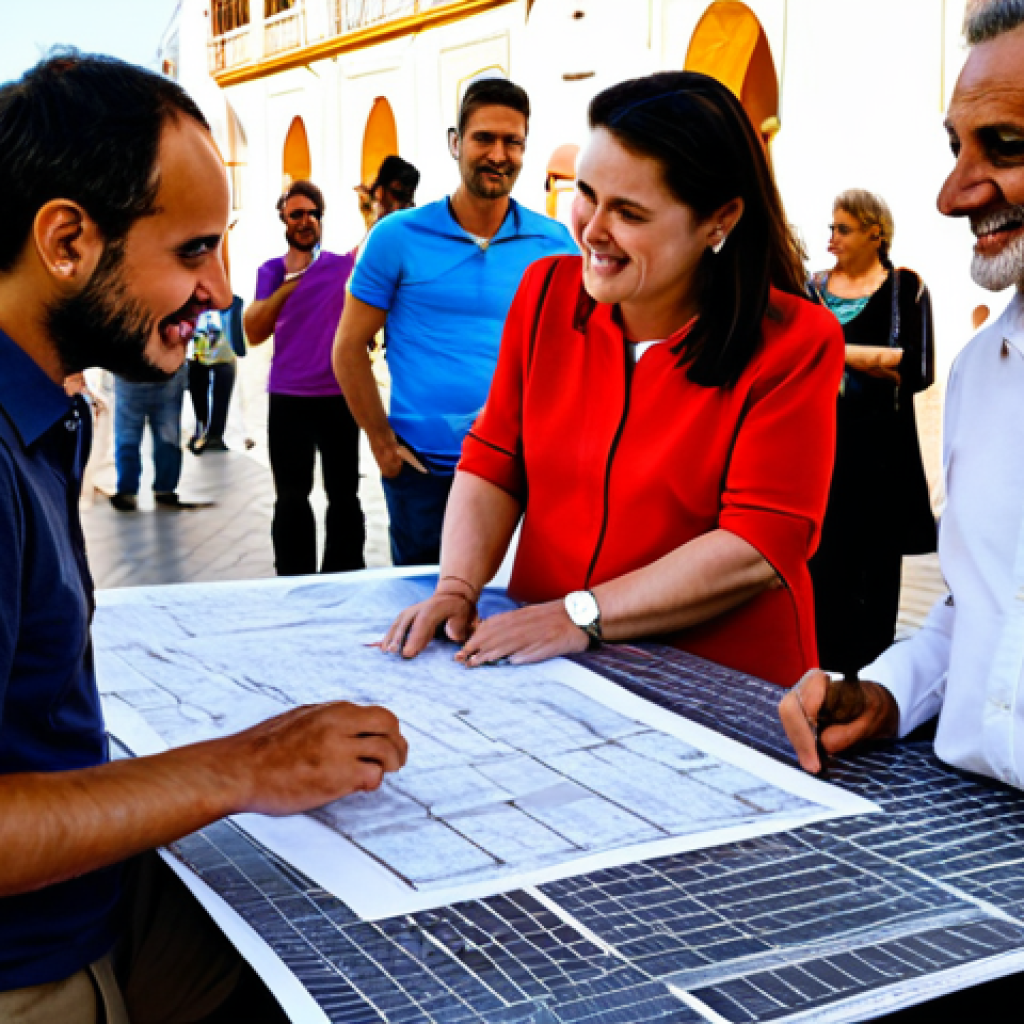 도시계획 실무에서의 커뮤니케이션 중요성 - Community Engagement in Seville**

"A diverse group of fully clothed people, including city planners...