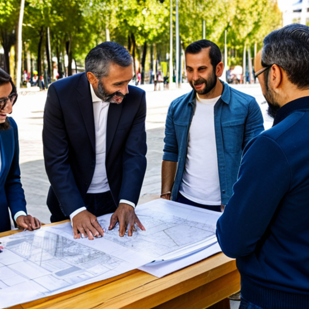 도시계획 관련 업무에서의 협업 사례 - Community Engagement in Madrid**

"A diverse group of fully clothed people, including architects and...