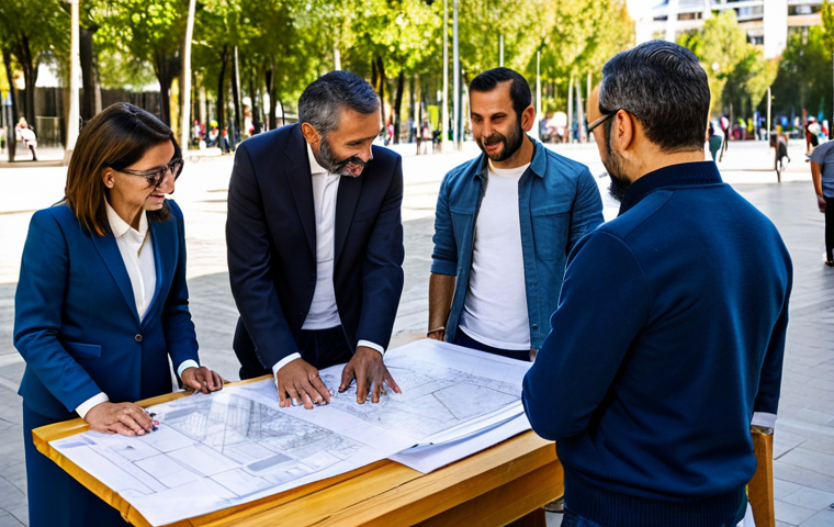 도시계획 관련 업무에서의 협업 사례 - Community Engagement in Madrid**

"A diverse group of fully clothed people, including architects and...