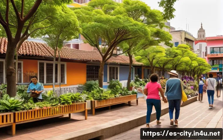 도시계획 이직 시 고려 사항 - **Prompt 1: Vibrant "15-Minute City" Neighborhood in Latin America**
    "A bustling, pedestrian-fri...